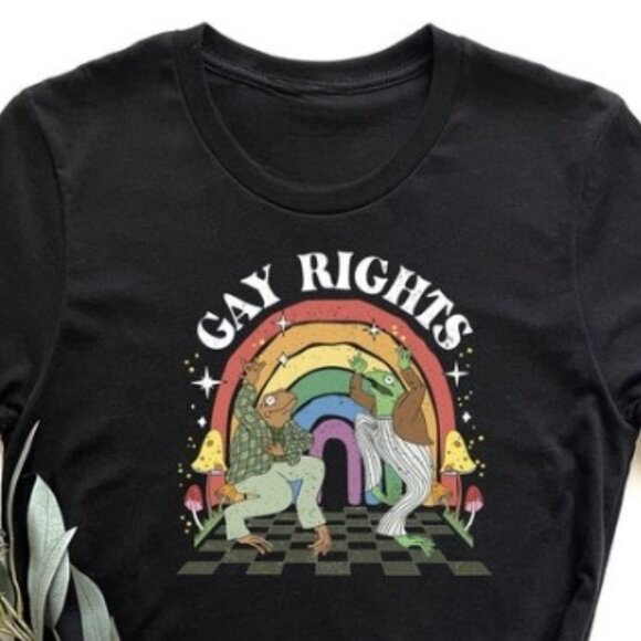 Frog And Toad Gay Rights Shirt, Pride Shirt, Equality Shirt, LGBTQ Shirt - Picture 1 of 4